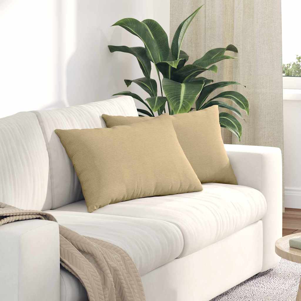 Cuscini da Divano 2 pcs Grigio Verde 60 x 40 cm