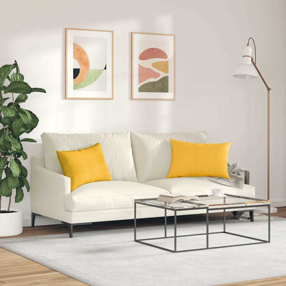 Cuscini da Divano 2 pcs Giallo Chiaro 60 x 40 cm | homemem39