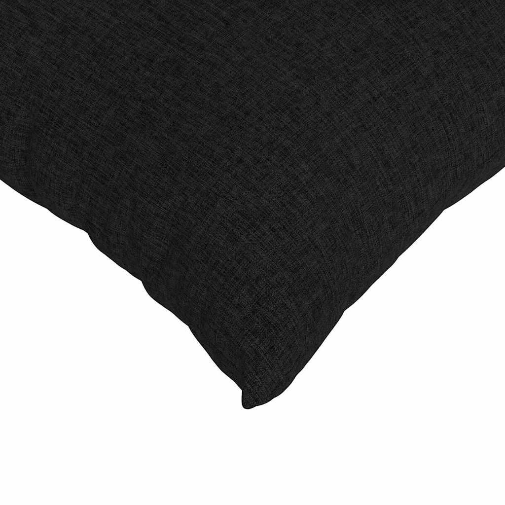 Cuscini da Divano 2 pcs Nero 80 x 40 cm Tessuto | homemem39