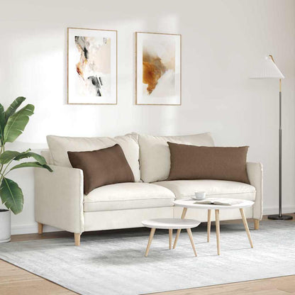 Cuscini da Divano 2 pcs Marrone 80 x 40 cm Tessuto | homemem39