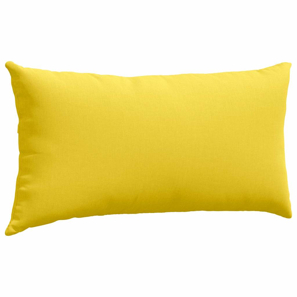 Cuscini da Divano 2 pcs Giallo Chiaro 80 x 40 cm Tessuto | homemem39