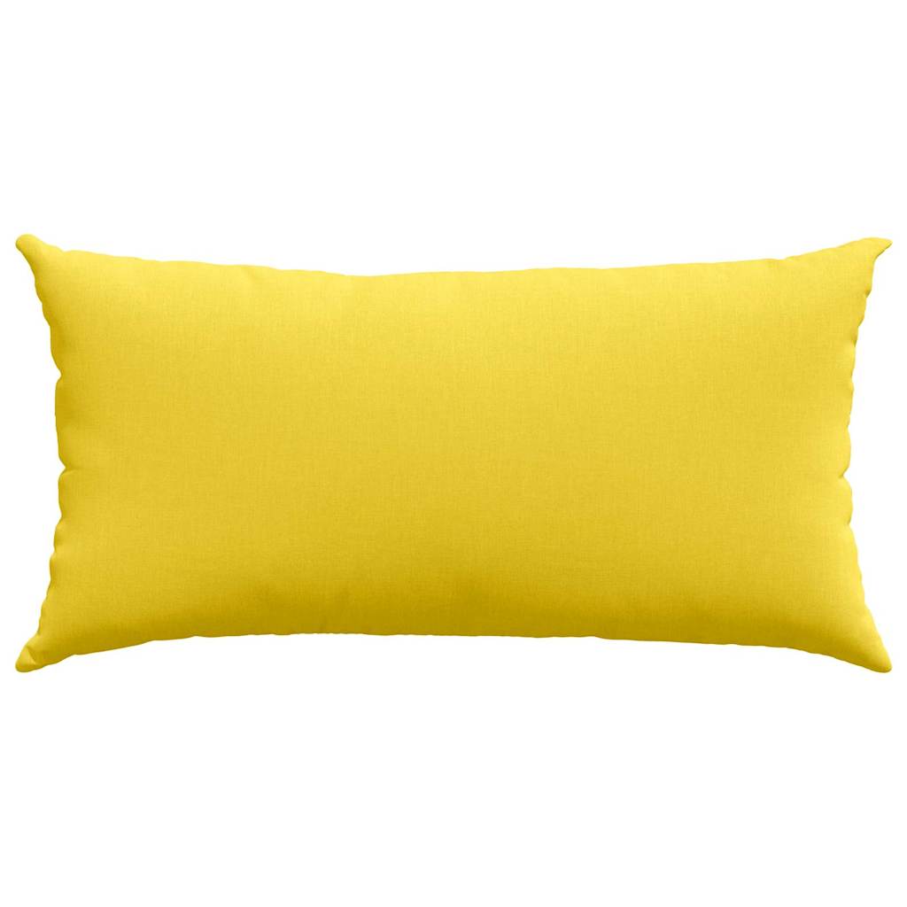 Cuscini da Divano 2 pcs Giallo Chiaro 80 x 40 cm Tessuto | homemem39