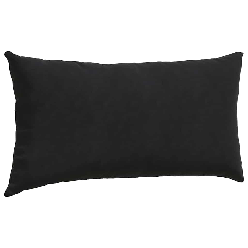 Cuscini da Divano 2 pcs Nero 80 x 40 cm Tessuto in Cords | homemem39