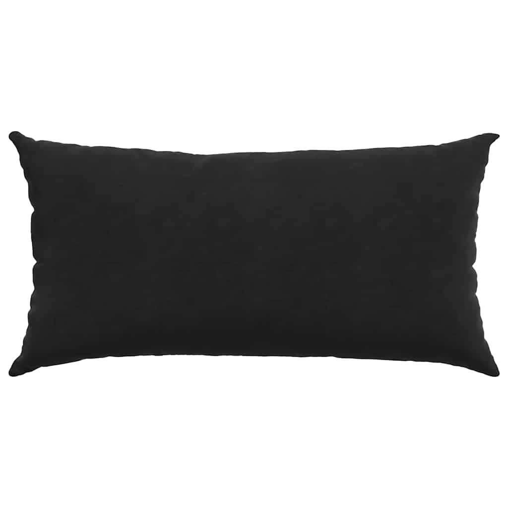 Cuscini da Divano 2 pcs Nero 80 x 40 cm Tessuto in Cords | homemem39