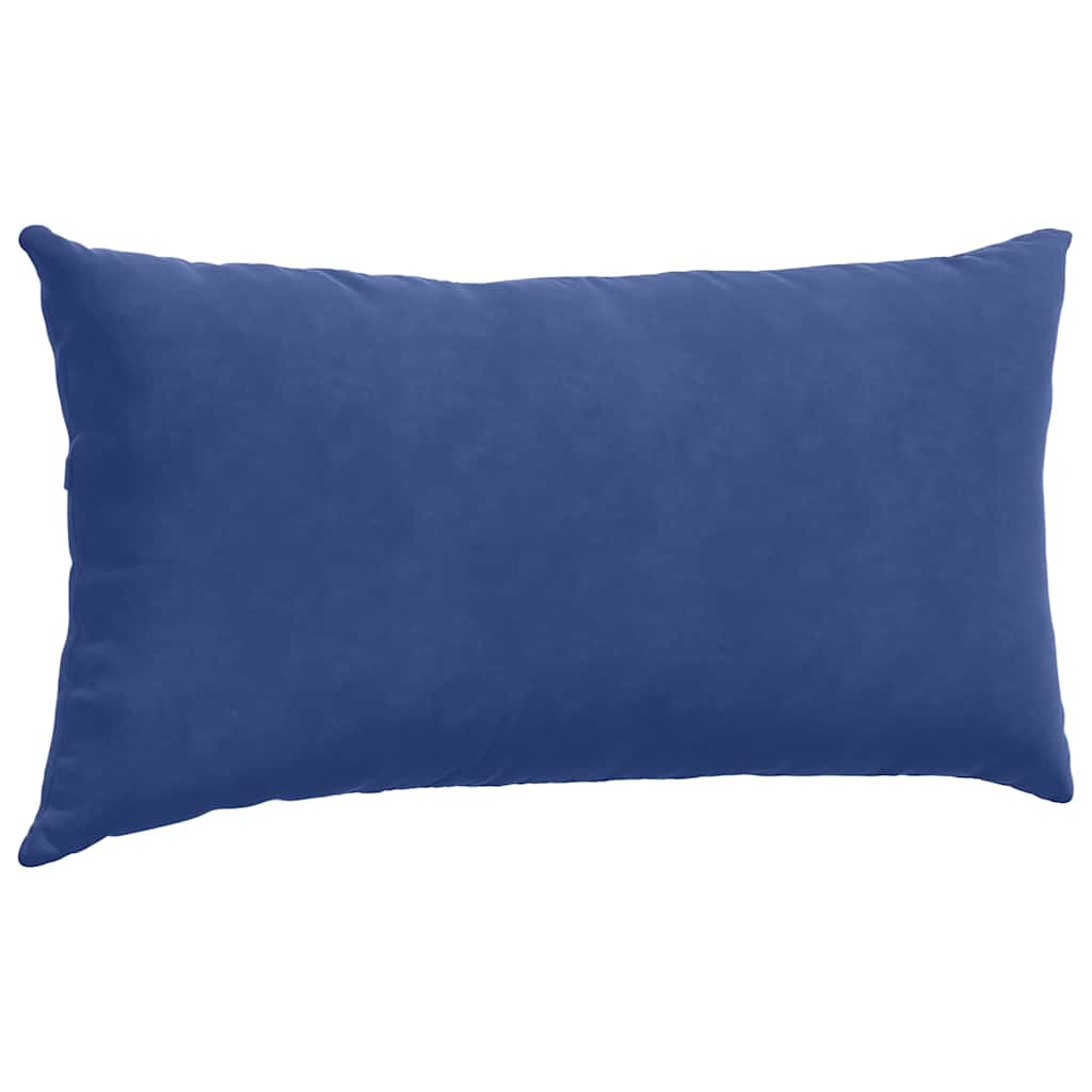 Cuscini da Divano 2 pcs Blu Polizia 80 x 40 cm Tessuto in Cords