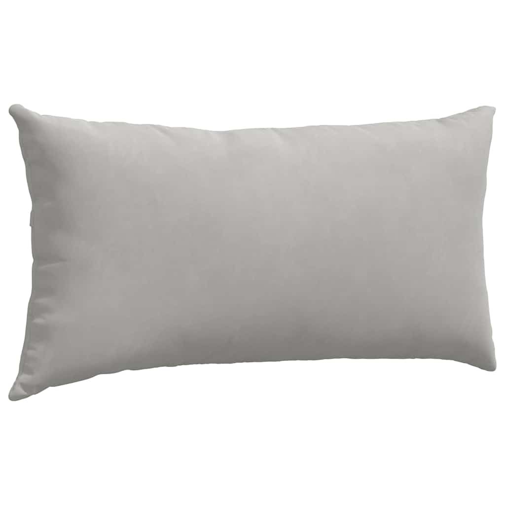 Cuscini da Divano 2 pcs Grigio chiaro 80 x 40 cm Tessuto | homemem39