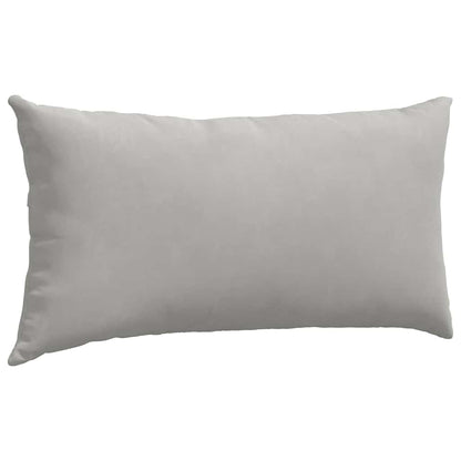 Cuscini da Divano 2 pcs Grigio chiaro 80 x 40 cm Tessuto
