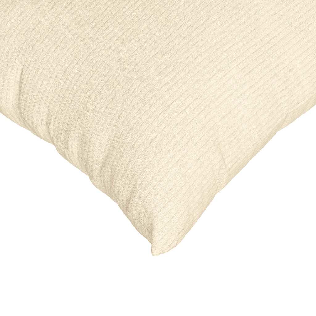 Cuscini da Divano 2 pcs Crema 80 x 40 cm Tessuto in Cords