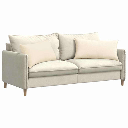 Cuscini da Divano 2 pcs Crema 80 x 40 cm Tessuto in Cords