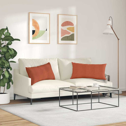 Cuscini da Divano 2 pcs Rosso Arancio 80 x 40 cm | homemem39