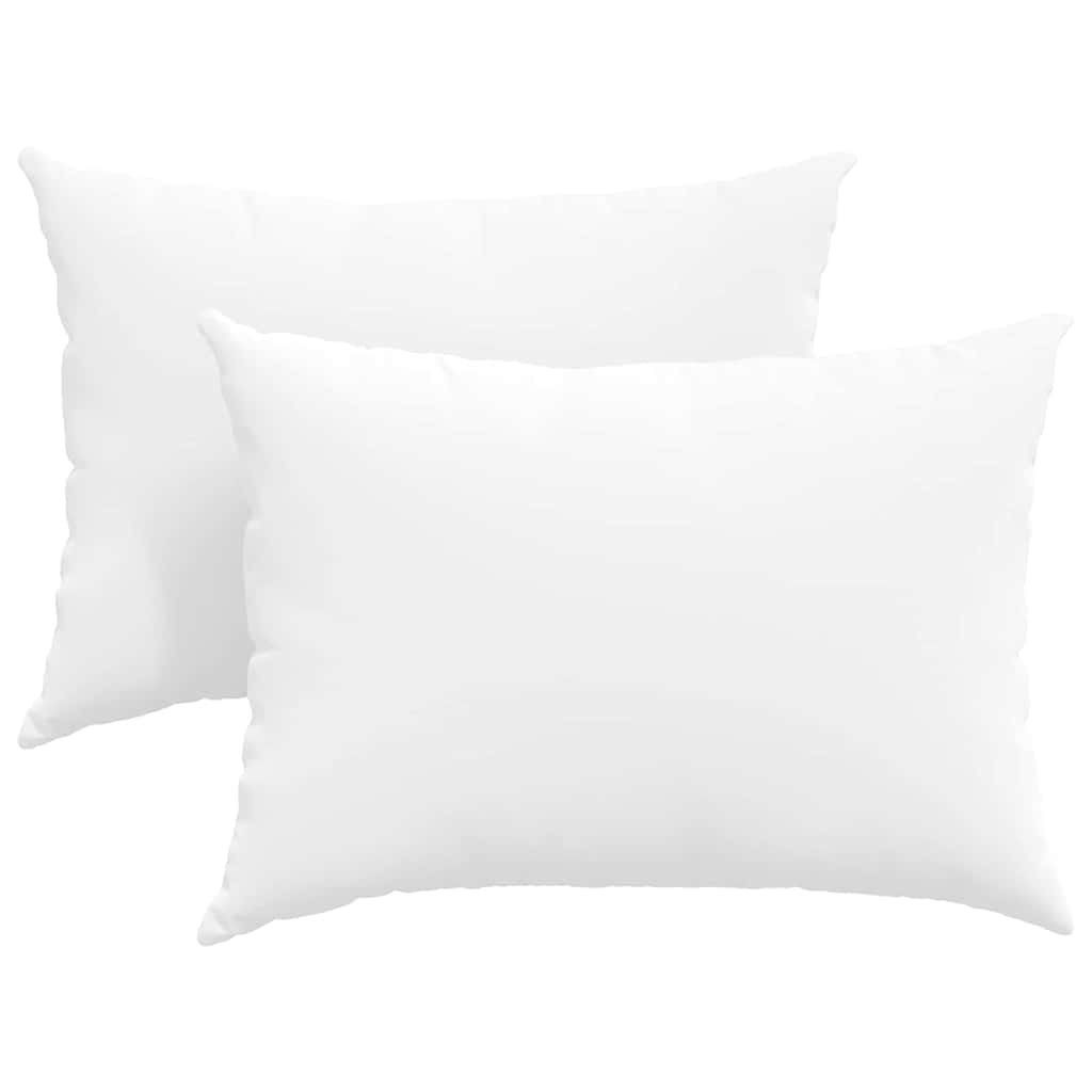 Cuscini da Divano 2 pcs Bianco 70 x 50 cm Tessuto | homemem39