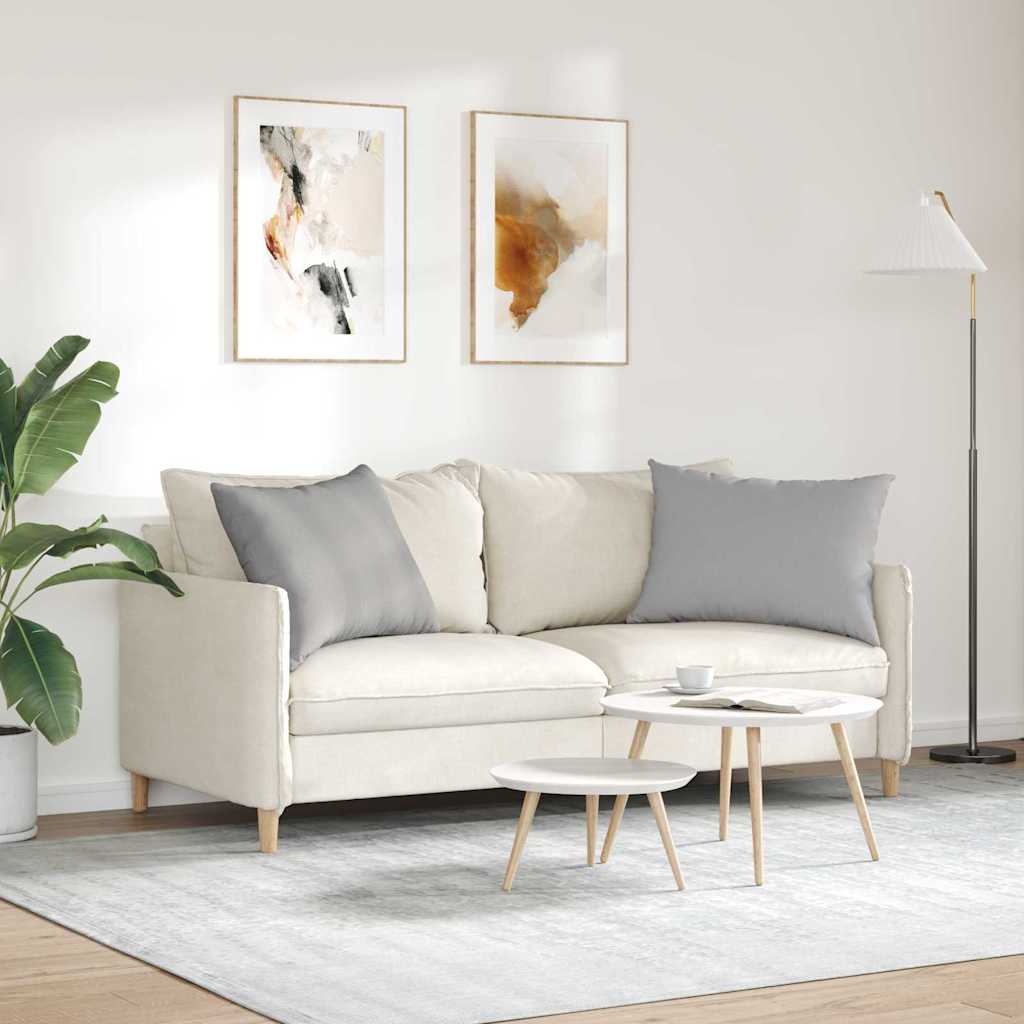 Cuscini da Divano 2 pcs Grigio Nuvola 70 x 50 cm Tessuto | homemem39