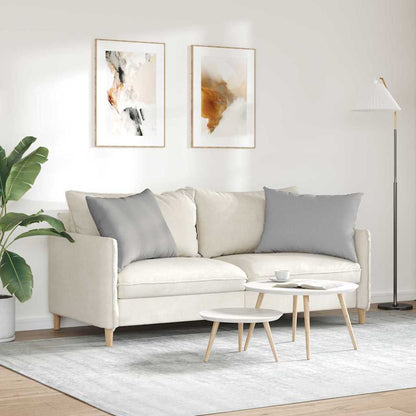 Cuscini da Divano 2 pcs Grigio Nuvola 70 x 50 cm Tessuto | homemem39