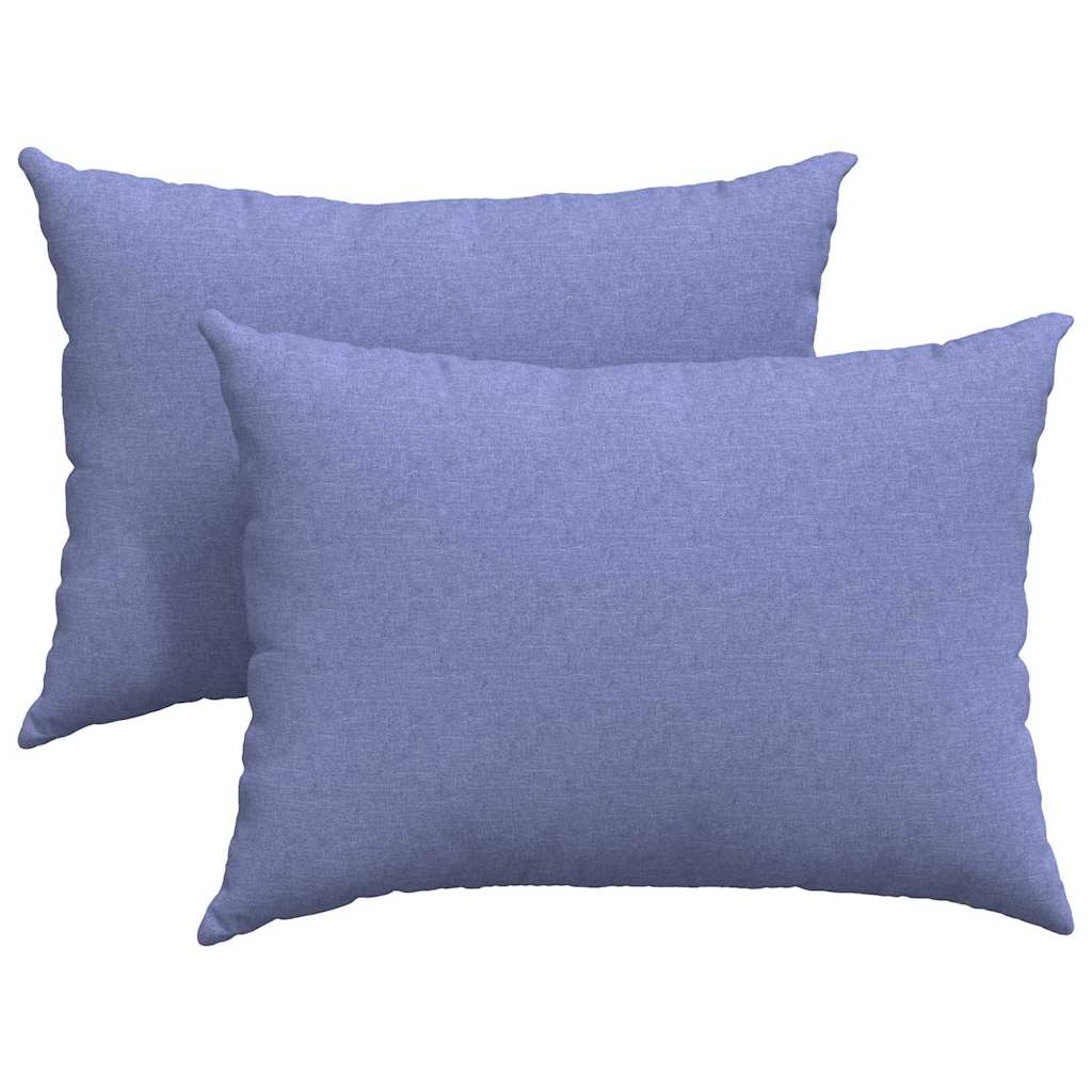 Cuscini da Divano 2 pcs Blu jeans 70 x 50 cm Tessuto | homemem39