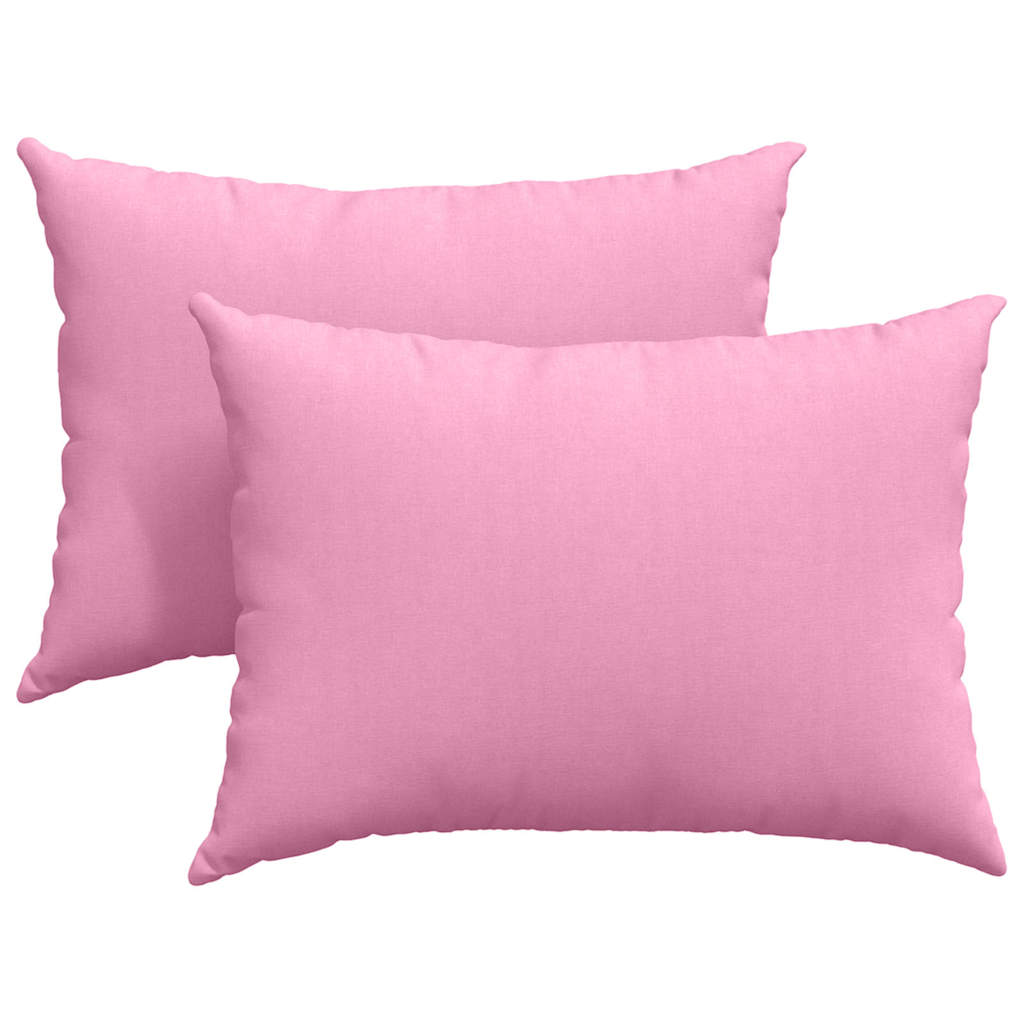 Cuscini da Divano 2 pcs Rosa 70 x 50 cm Tessuto | homemem39