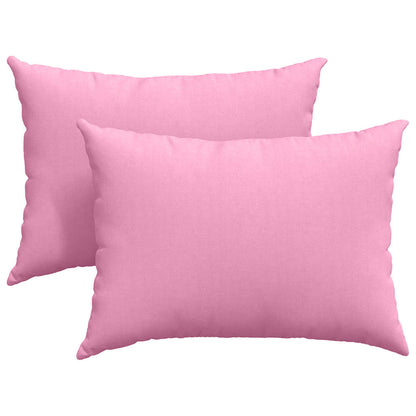 Cuscini da Divano 2 pcs Rosa 70 x 50 cm Tessuto | homemem39