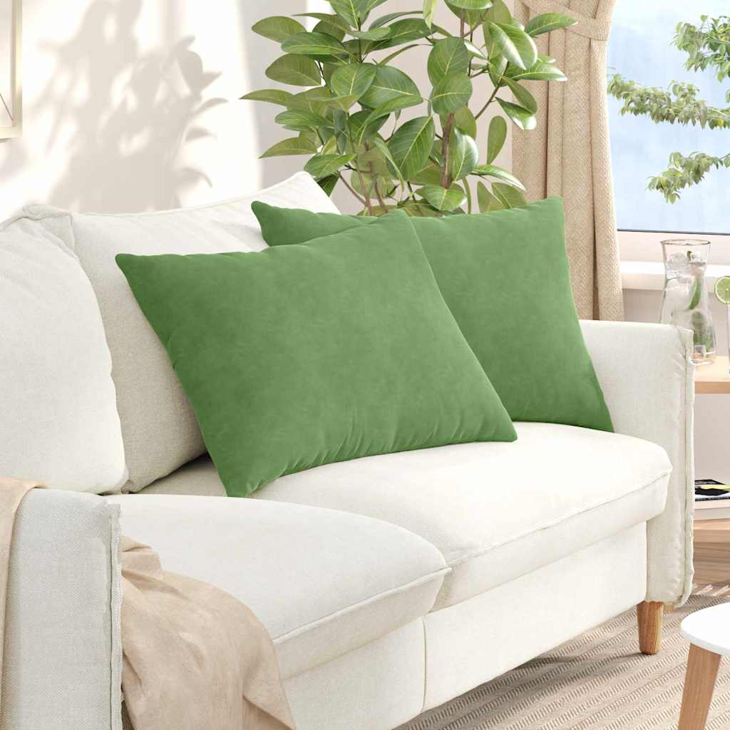 Cuscini da Divano 2 pcs Verde chiaro 70 x 50 cm | homemem39