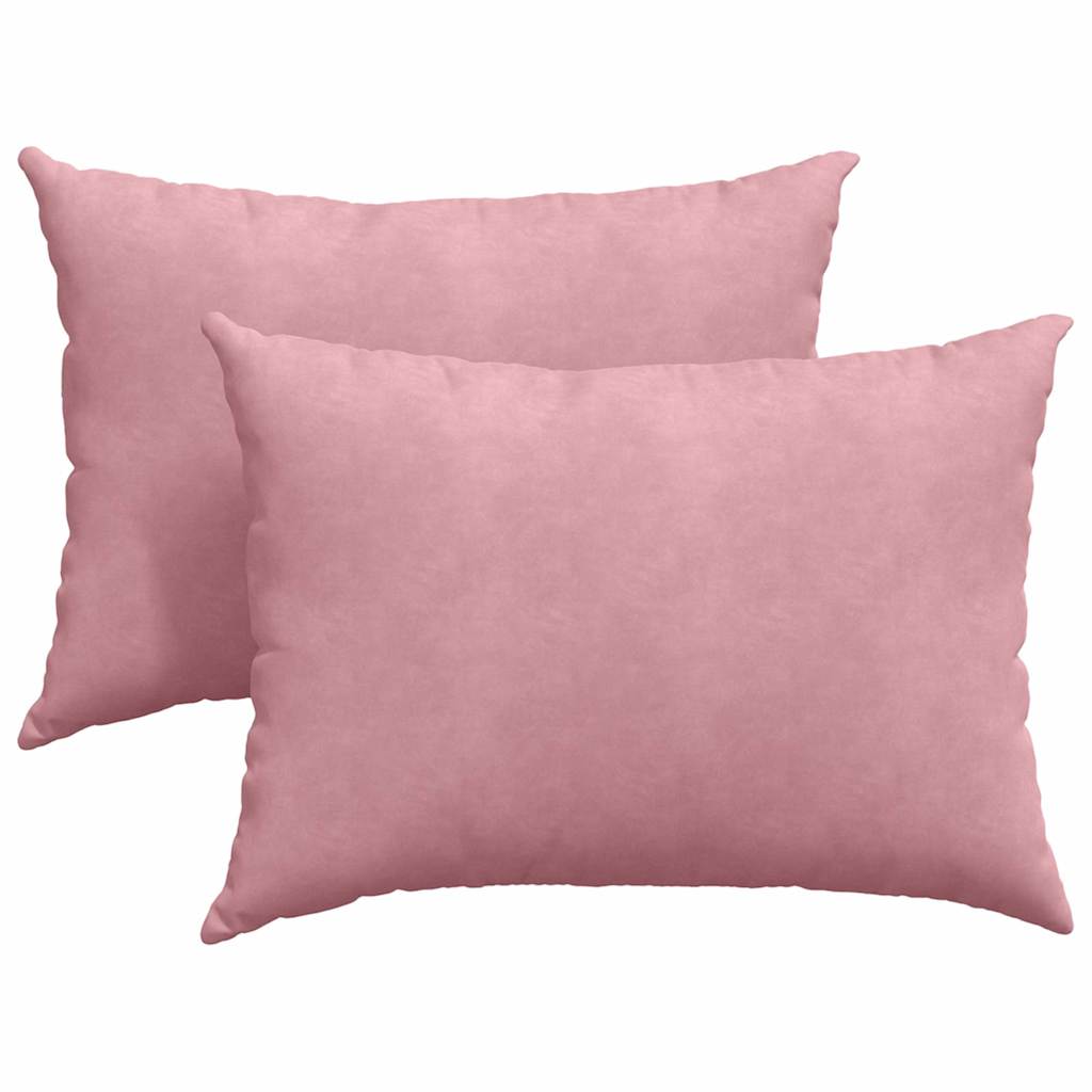 Cuscini da Divano 2 pcs Rosa 70 x 50 cm Tessuto in Cords | homemem39