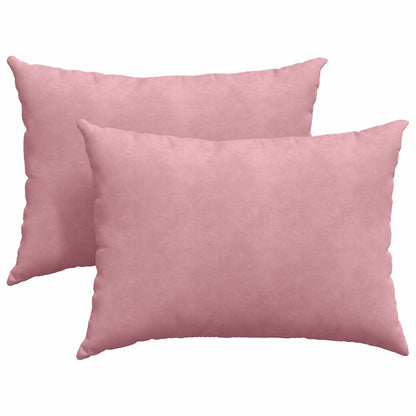 Cuscini da Divano 2 pcs Rosa 70 x 50 cm Tessuto in Cords
