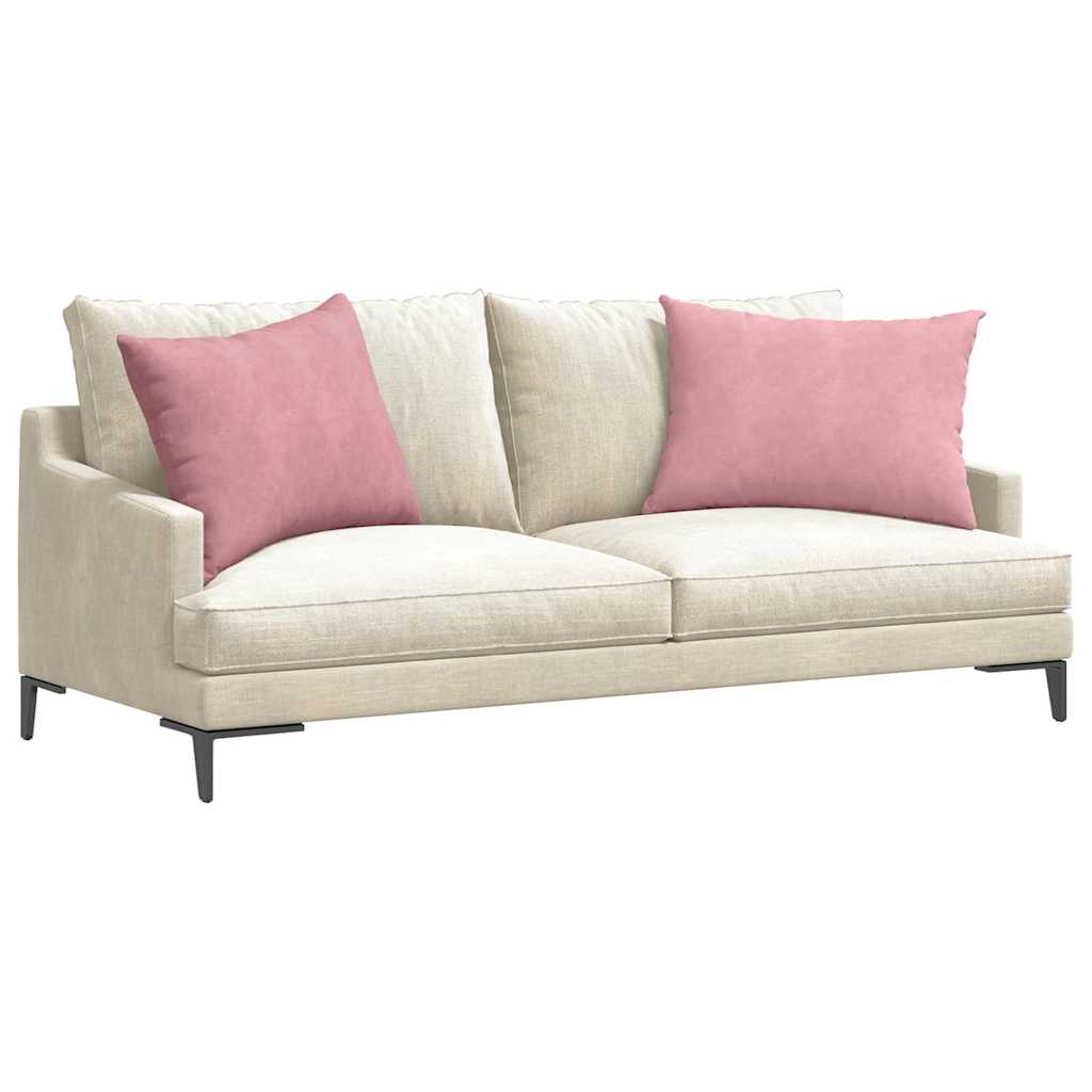 Cuscini da Divano 2 pcs Rosa 70 x 50 cm Tessuto in Cords | homemem39
