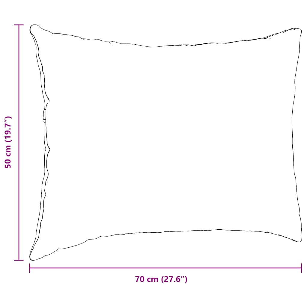 Cuscini da Divano 2 pcs Grigio chiaro 70 x 50 cm | homemem39