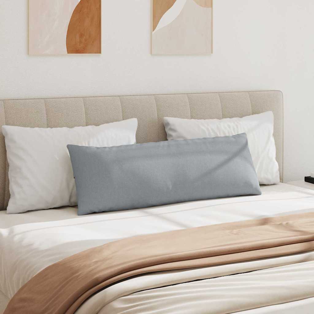 Cuscini da Divano 2 pcs Grigio chiaro 120 x 40 cm Tessuto | homemem39