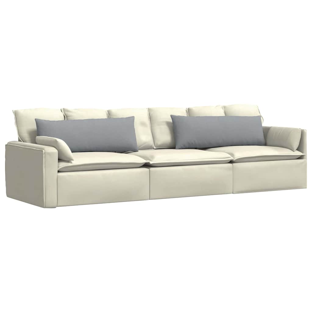 Cuscini da Divano 2 pcs Grigio chiaro 120 x 40 cm Tessuto | homemem39