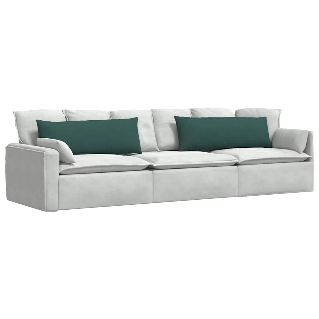 Cuscini da Divano 2 pcs Verde Scuro 120 x 40 cm Tessuto | homemem39