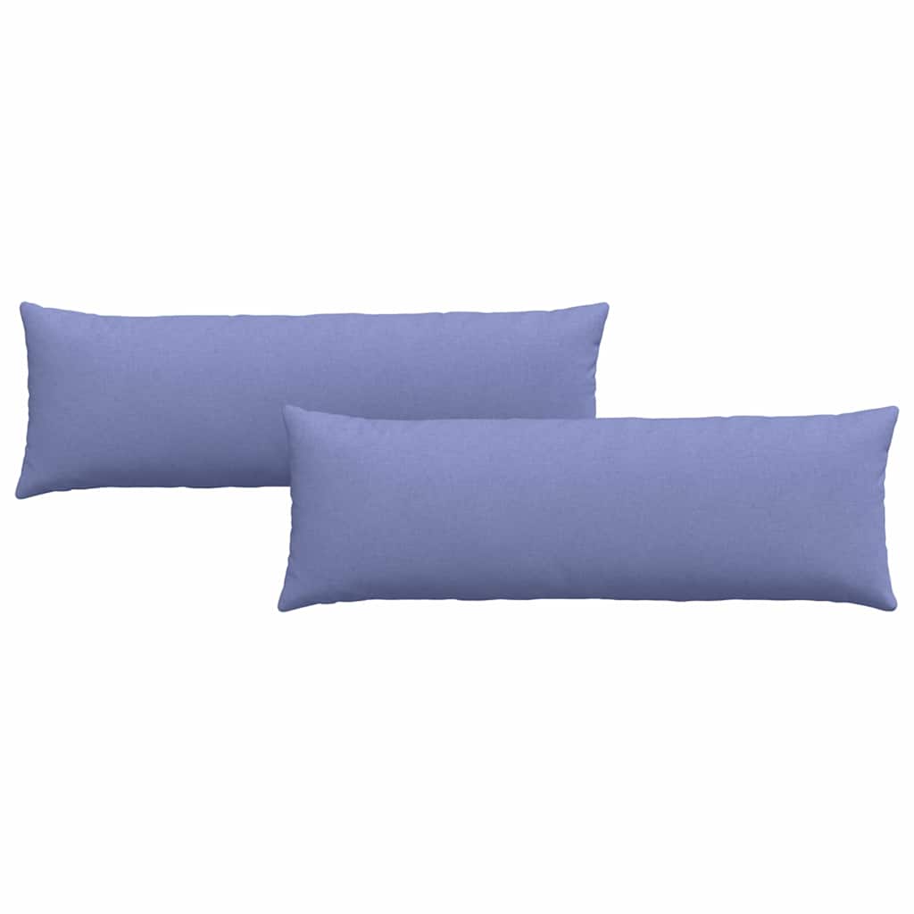 Cuscini da Divano 2 pcs Blu jeans 120 x 40 cm Tessuto | homemem39