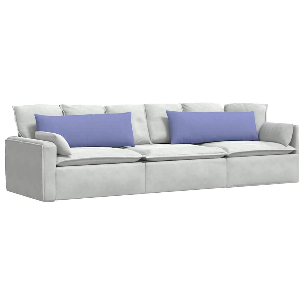 Cuscini da Divano 2 pcs Blu jeans 120 x 40 cm Tessuto | homemem39
