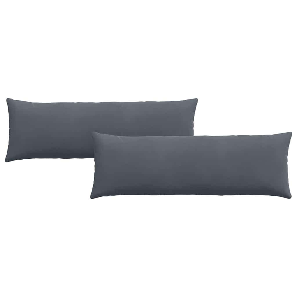 Cuscini da Divano 2 pcs Grigio scuro 120 x 40 cm | homemem39
