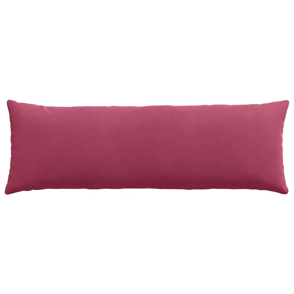 Cuscini da Divano 2 pcs Rosso Vino 120 x 40 cm Tessuto in Cords | homemem39