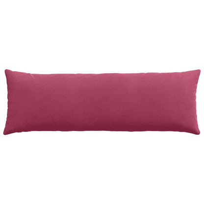 Cuscini da Divano 2 pcs Rosso Vino 120 x 40 cm Tessuto in Cords | homemem39