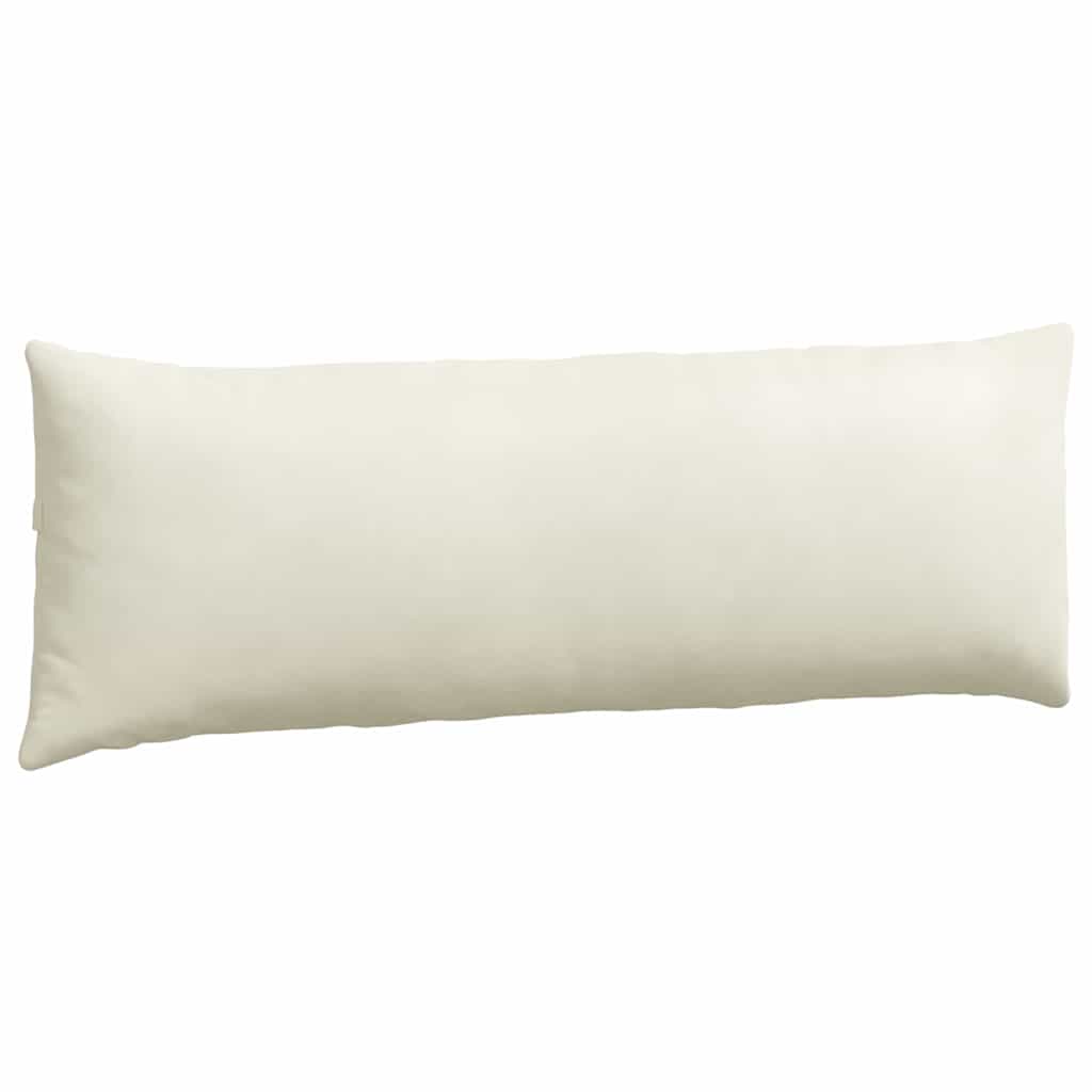 Cuscini da Divano 2 pcs Crema 120 x 40 cm Tessuto in Cords | homemem39