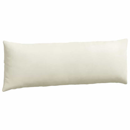 Cuscini da Divano 2 pcs Crema 120 x 40 cm Tessuto in Cords