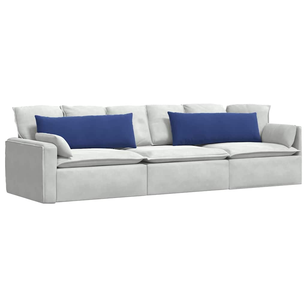 Cuscini da Divano 2 pcs Blu Polizia 120 x 40 cm | homemem39