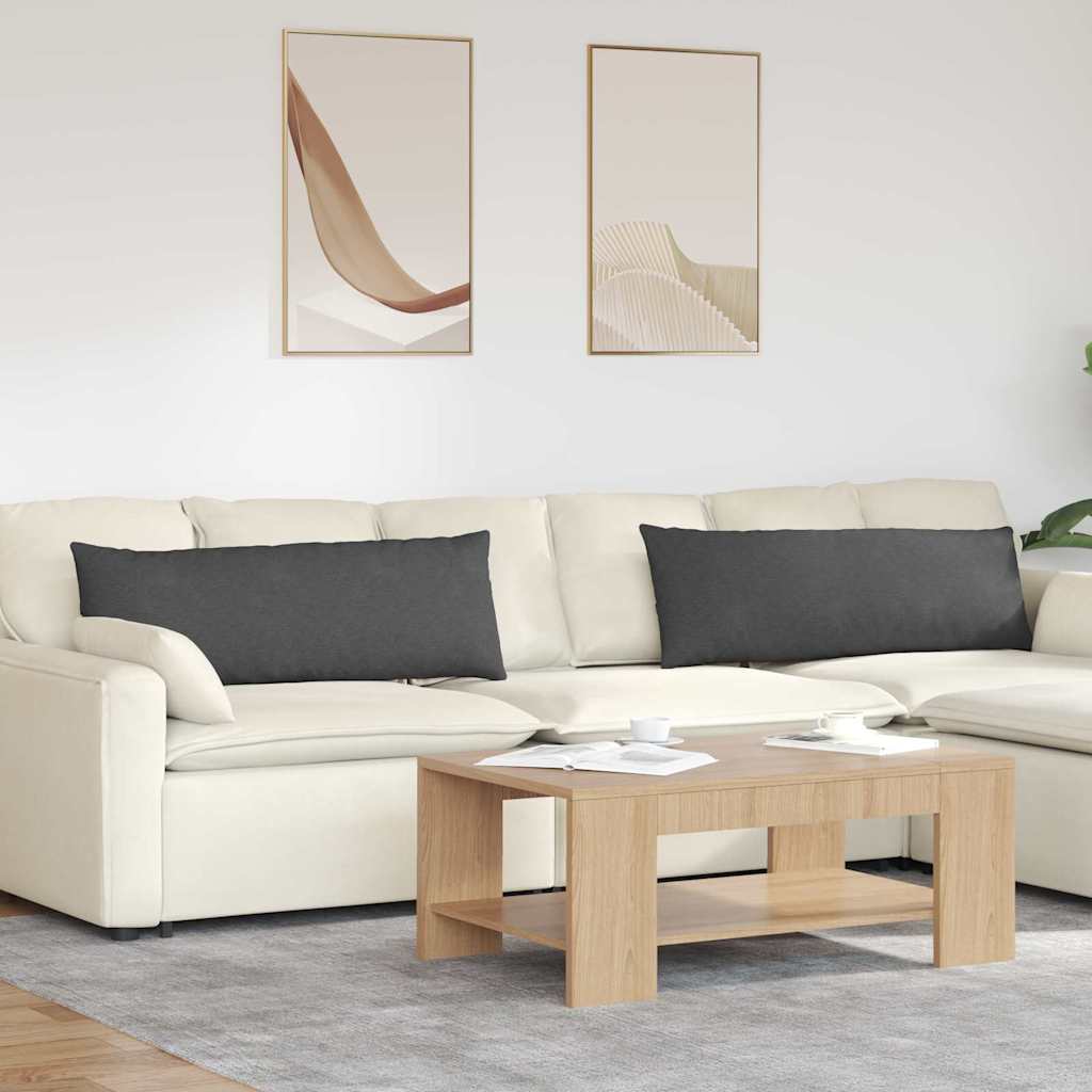Cuscini da Divano 2 pcs Grigio scuro 120 x 40 cm | homemem39