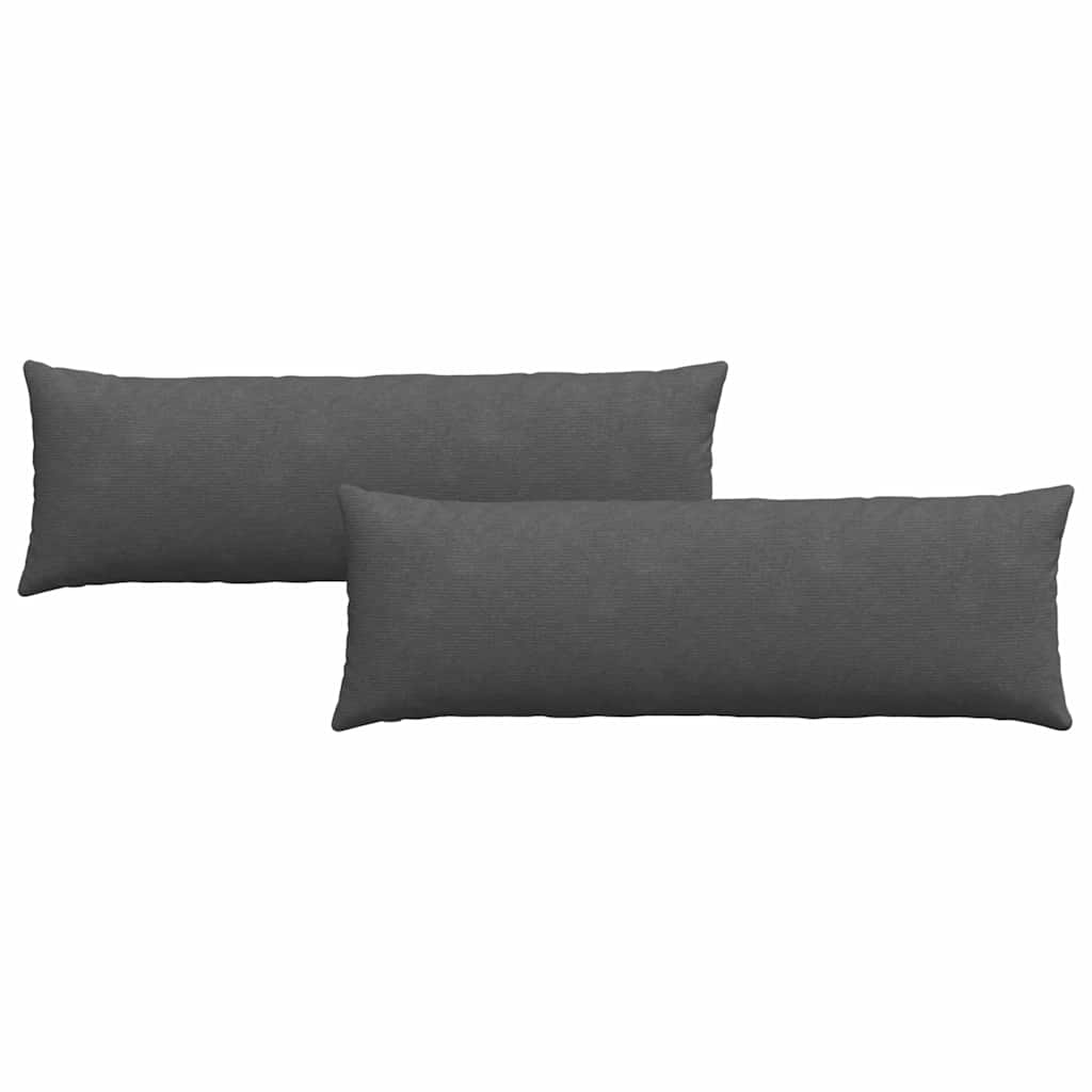 Cuscini da Divano 2 pcs Grigio scuro 120 x 40 cm | homemem39