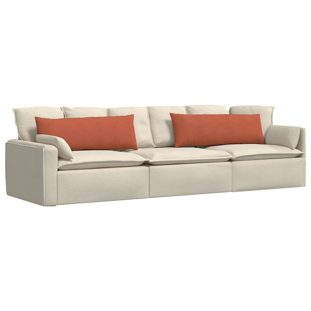 Cuscini da Divano 2 pcs Rosso Arancio 120 x 40 cm | homemem39