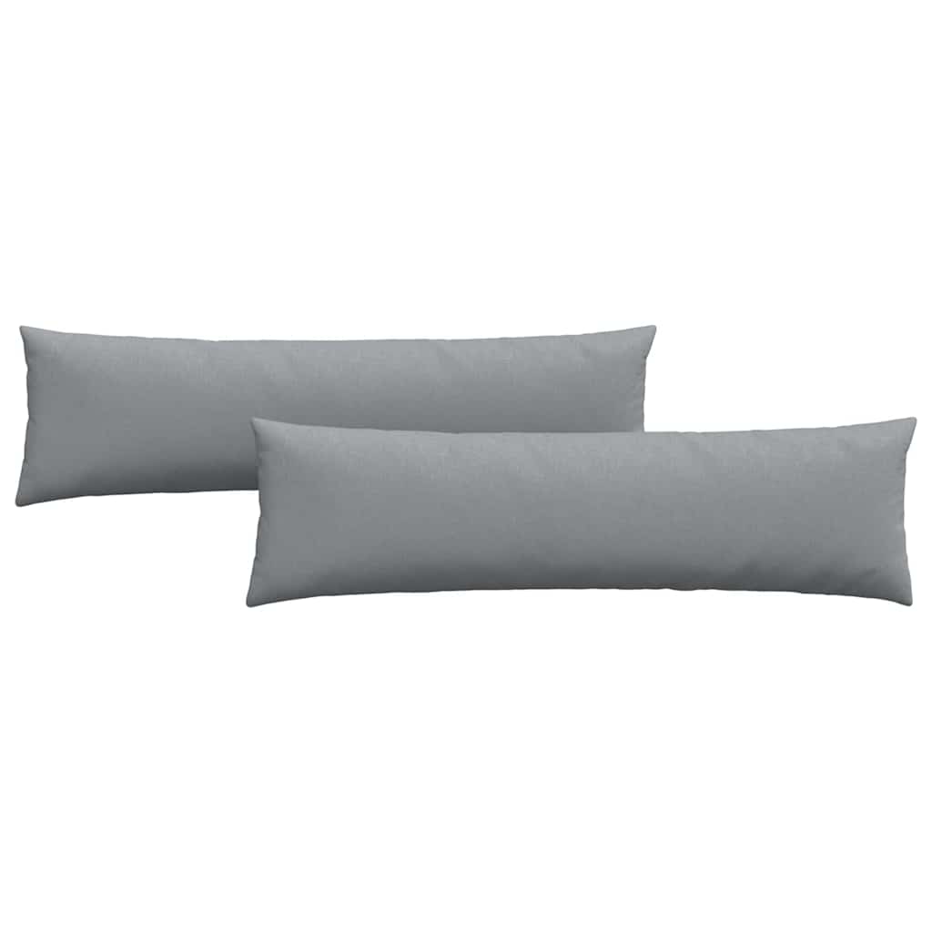Cuscini da Divano 2 pcs Grigio chiaro 145 x 40 cm Tessuto | homemem39