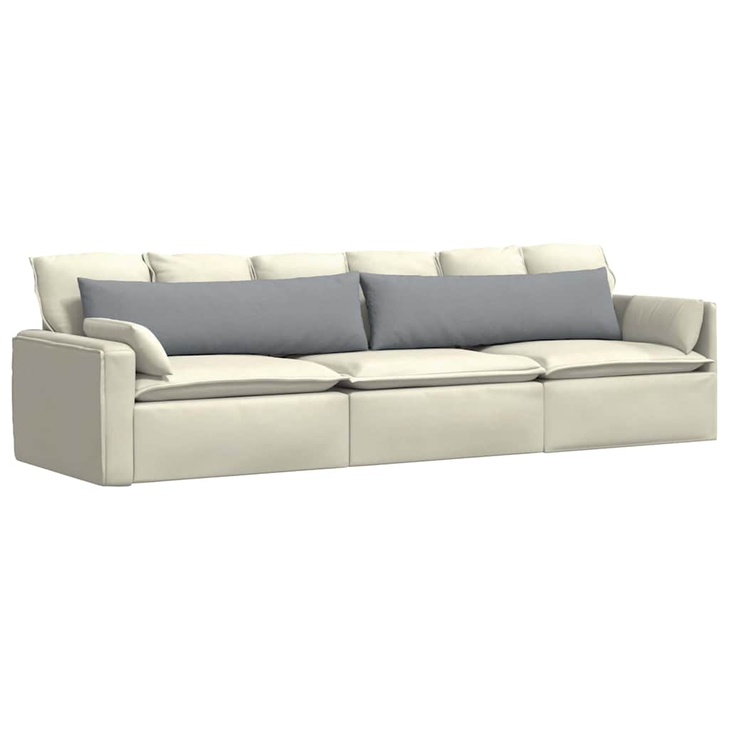 Cuscini da Divano 2 pcs Grigio chiaro 145 x 40 cm Tessuto | homemem39
