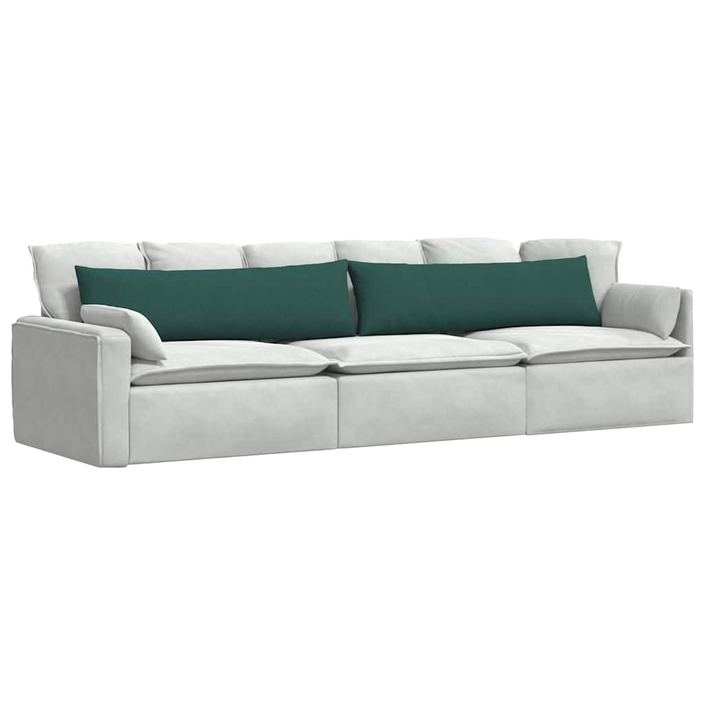 Cuscini da Divano 2 pcs Verde Scuro 145 x 40 cm Tessuto | homemem39