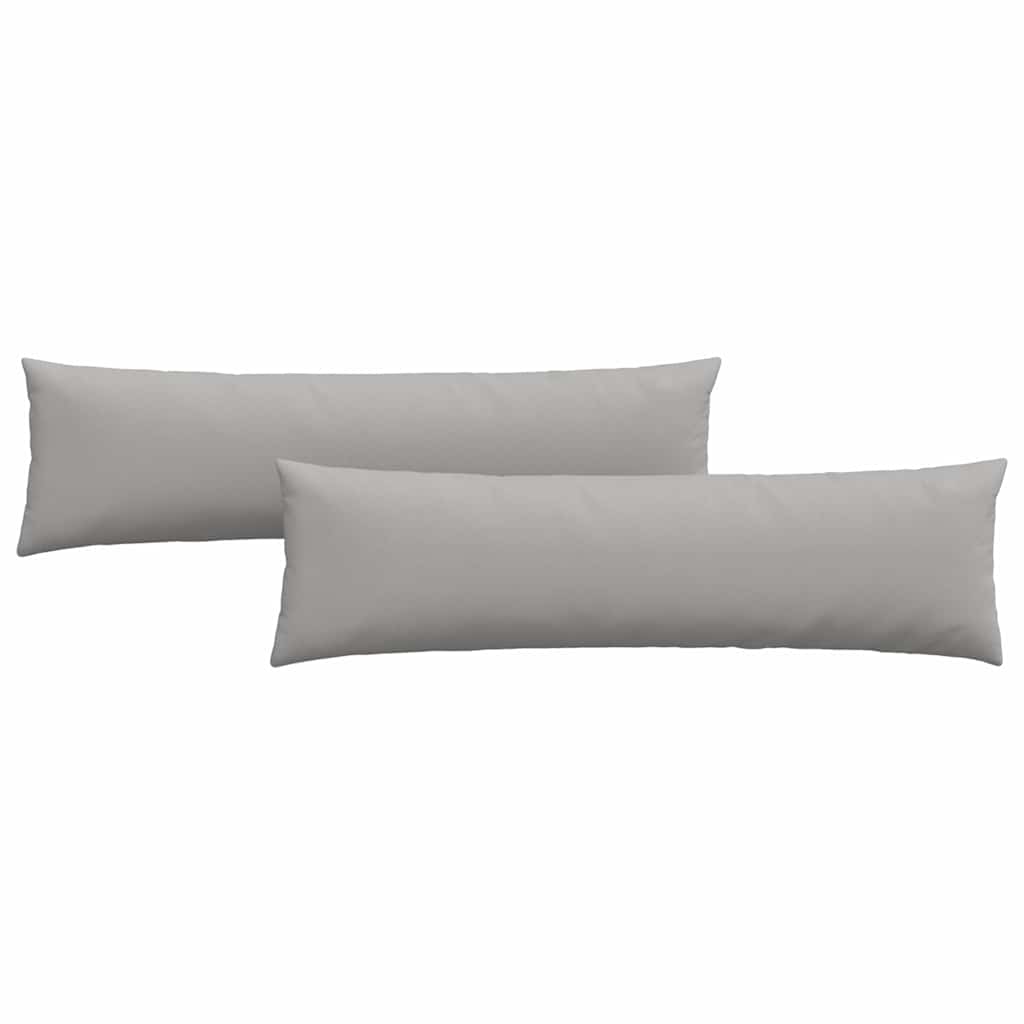 Cuscini da Divano 2 pcs Grigio Nuvola 145 x 40 cm Tessuto | homemem39