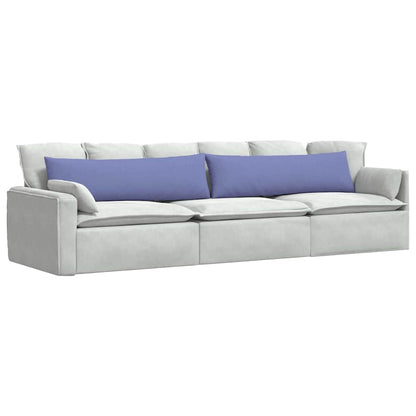 Cuscini da Divano 2 pcs Blu jeans 145 x 40 cm Tessuto