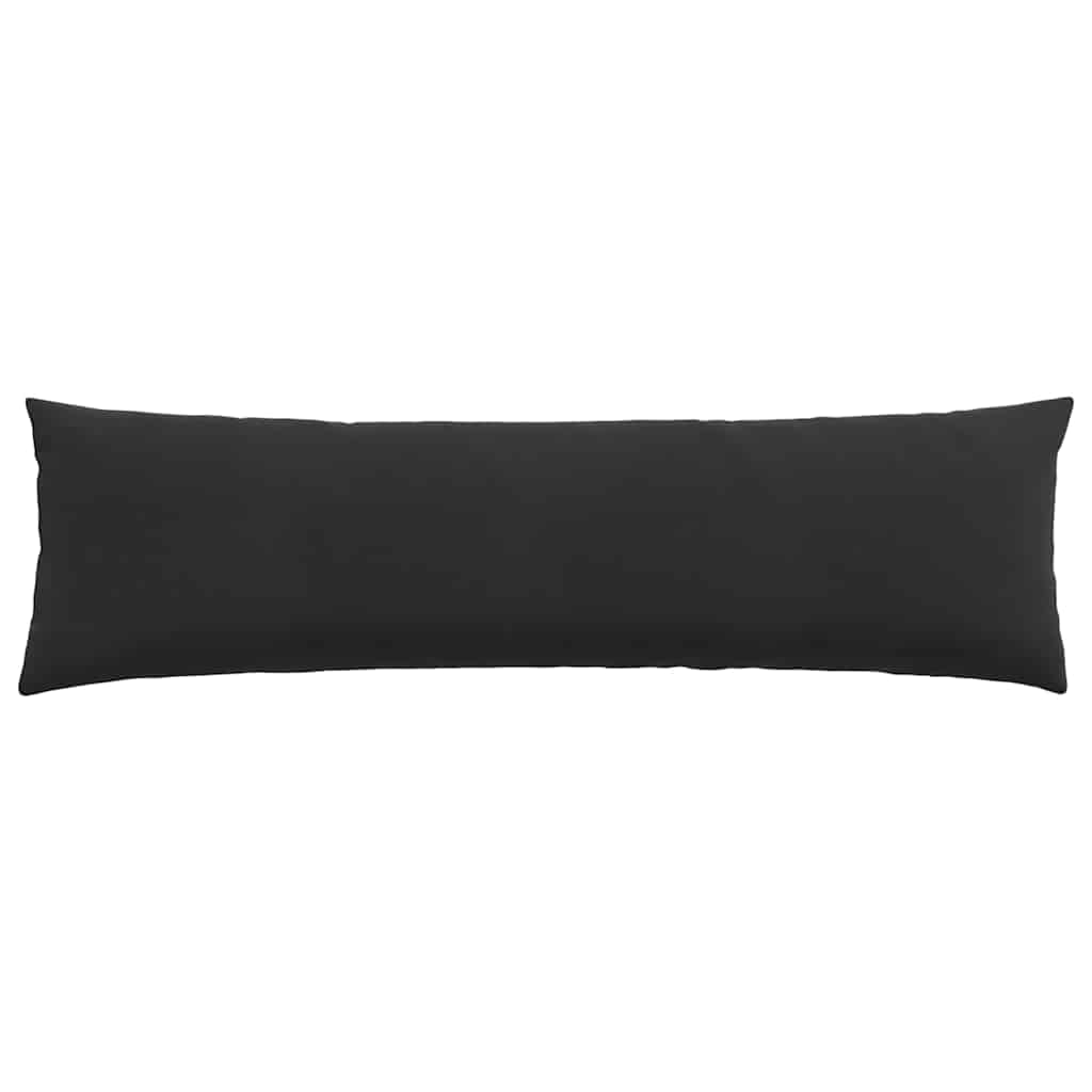Cuscini da Divano 2 pcs Nero 145 x 40 cm Tessuto in Cords | homemem39