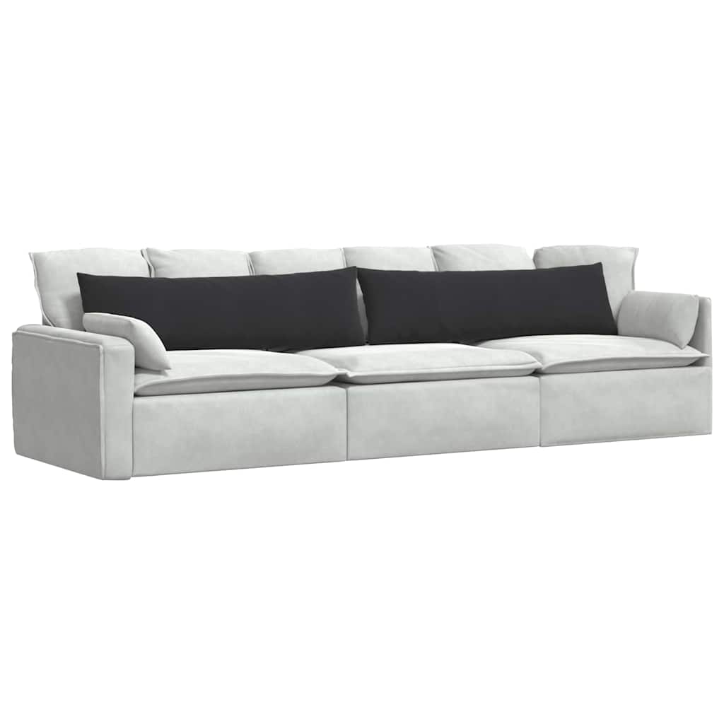 Cuscini da Divano 2 pcs Nero 145 x 40 cm Tessuto in Cords | homemem39