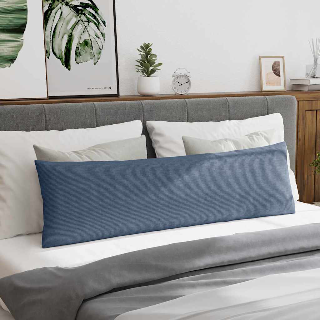 Cuscini da Divano 2 pcs Blu 145 x 40 cm Tessuto in Cords | homemem39