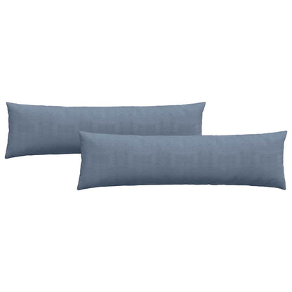 Cuscini da Divano 2 pcs Blu 145 x 40 cm Tessuto in Cords | homemem39