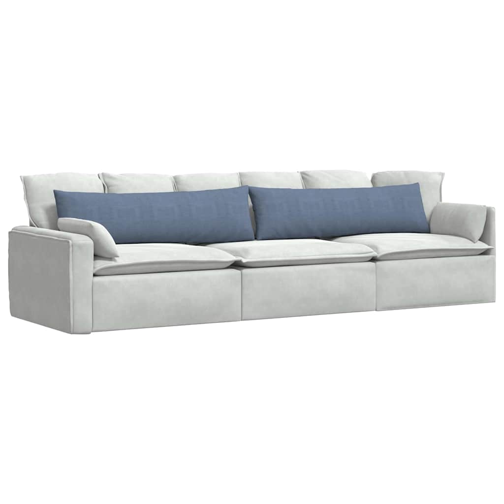 Cuscini da Divano 2 pcs Blu 145 x 40 cm Tessuto in Cords | homemem39