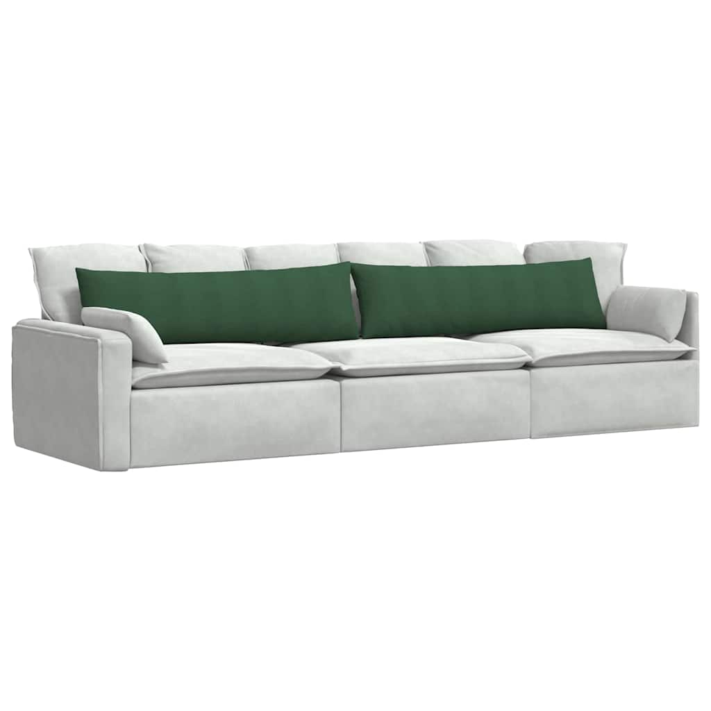 Cuscini da Divano 2 pcs Verde Scuro 145 x 40 cm | homemem39
